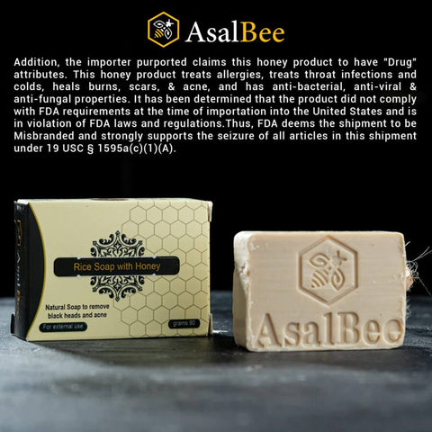 Asal Bee Rice Soap with Honey