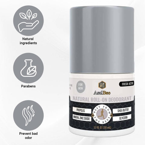 Natural Roll-On Deodorant for Men